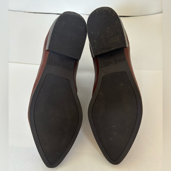 Nine West Doloris Brown Pointed Toe Ankle Boot Size 7 - Picture 6 of 6
